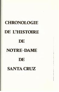 NOTRE DAME DE SANTA CRUZ 01 DE SERGE DURIEUX